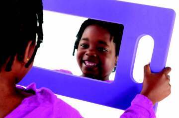 Hand-Held Foam Mirror