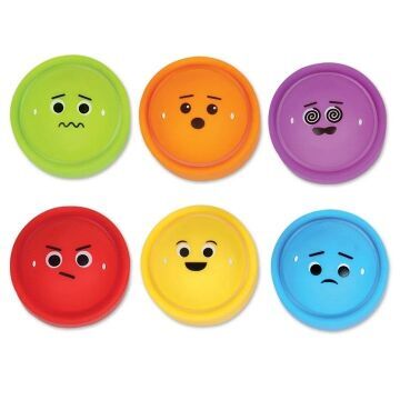 Rainbow Emotions Fidget Poppers - Set of 24