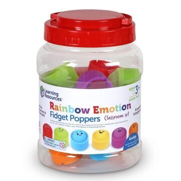 Rainbow Emotions Fidget Poppers - Set of 24