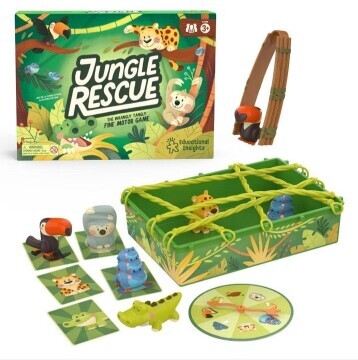 Jungle Rescue the Wrangly Tangly Fine Motor Game