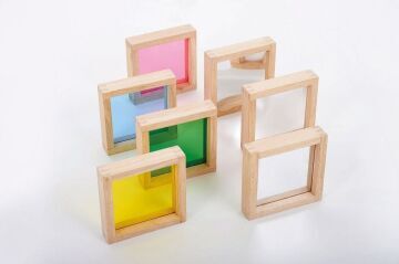 Wooden Sensory Squares - Pack of 7