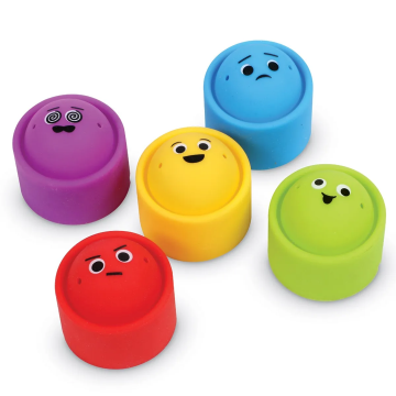 Rainbow Emotions Fidget Poppers - Set of 5