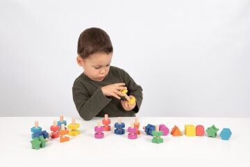 Rainbow Wooden Nuts & Bolts