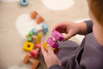 Rainbow Wooden Nuts & Bolts