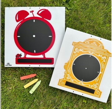 Outdoor Chalkboard Clocks