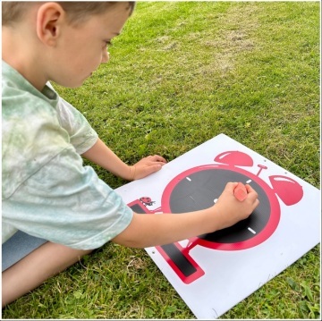 Outdoor Chalkboard Clocks