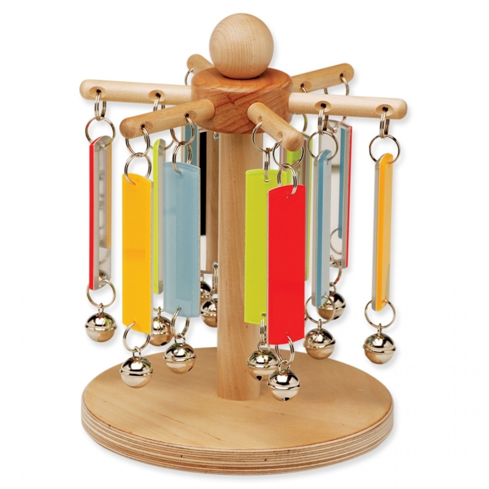 New FLUORESCENT MIRROR CHIME-ABOUT Wooden Sensory Toy SEN Autism 