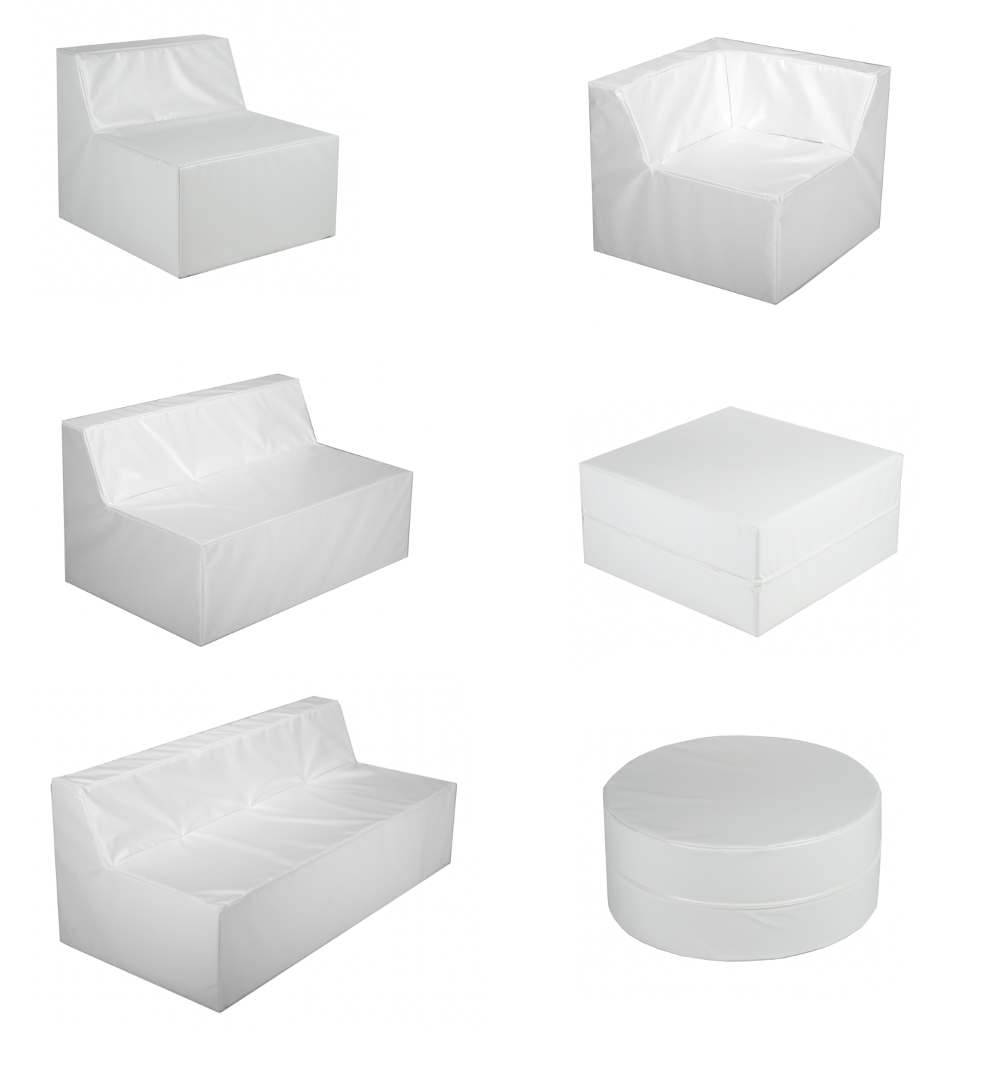 Pvc Double Chair Modular - Straight Double Chair - Wilkins International