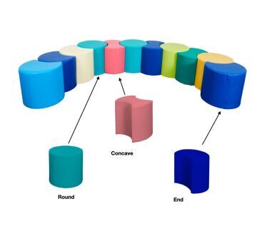 Softplay Circular Seating - Concave
