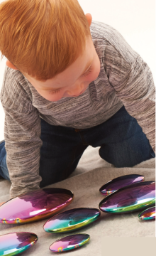 Sensory Reflective Colour Burst Buttons