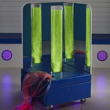 Portable Bubble Tube Corner with Fibre Optics