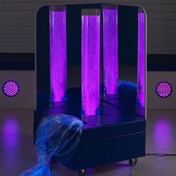 Portable Bubble Tube Corner with Fibre Optics