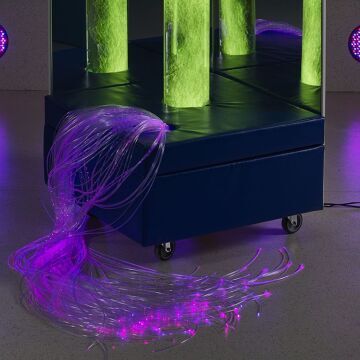 Portable Bubble Tube Corner with Fibre Optics