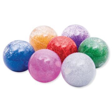 Sensory Rainbow Glitter Balls - Set of 7